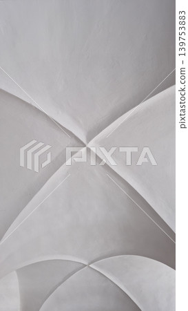 White Plastered Groin Vaulted Ceiling White Plastered Groin Vaulted Ceiling 139753883