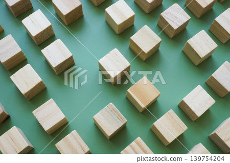 Human resources recruitment concept with blocks. Searching for employees and building a team. Human resources recruitment concept with blocks. Searching for employees and building a team. 139754204