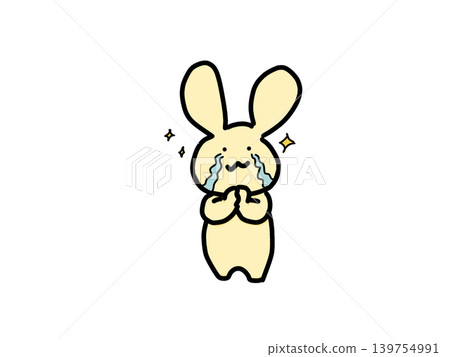 一隻因情緒而哭泣的兔子 139754991
