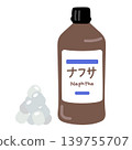 Illustrations of naphtha and pellets (images of petrochemicals and chemical raw materials) 139755707