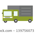 Simple flat icon of a truck (delivery/logistics) 139756073