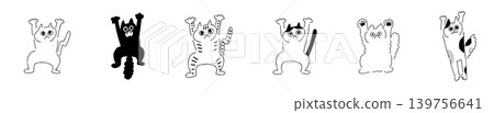 Surprised cat | Line drawing Surprised cat | Line drawing 139756641
