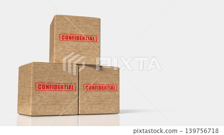 Confidential Archive Boxes For Secure Documents 3d render. Confidential Archive Boxes For Secure Documents 3d render. 139756718