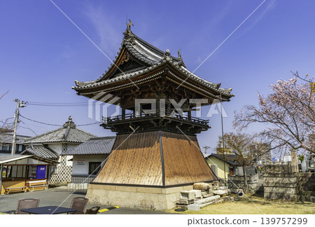 妙林寺，鐘樓，靠近正門，岡山市，岡山縣 139757299