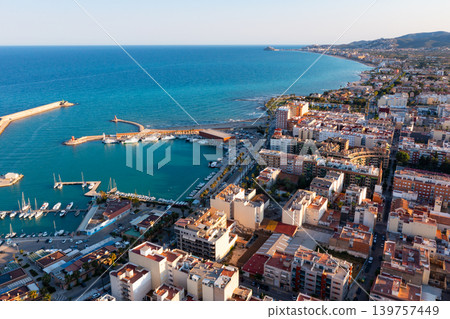 Bird's eye view of Benicarlo, Province of Castello, Spain Bird's eye view of Benicarlo, Province of Castello, Spain 139757449