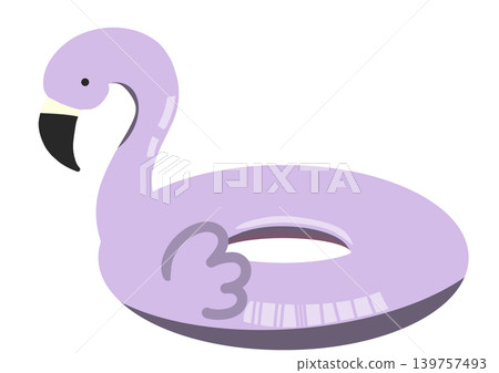 火烈鳥花車的插圖 139757493