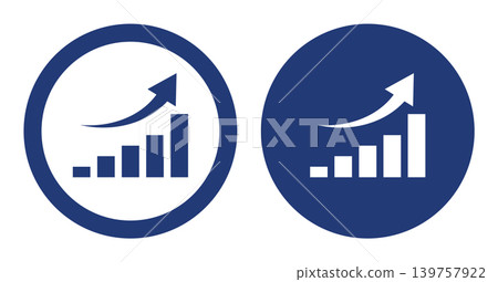 Graph icons (set of 2) - Vector material Graph icons (set of 2) - Vector material 139757922