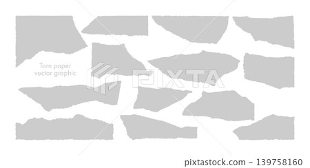 Torn paper vector graphic (Grey) Torn paper vector graphic (Grey) 139758160