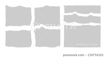 Torn paper vector graphic (Grey) Torn paper vector graphic (Grey) 139758163