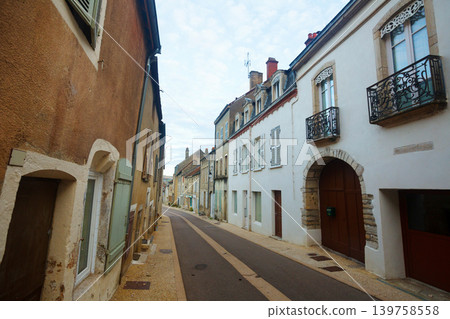 Image of Bligny-sur-Ouche city historical streets and building Image of Bligny-sur-Ouche city historical streets and building 139758558