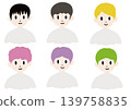 Simple upper body of a person, hair styling, hair salon 139758835
