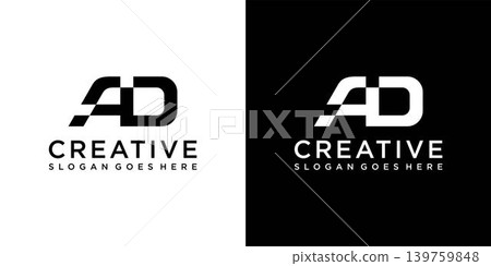 AD or DA initial letter logo design vector AD or DA initial letter logo design vector 139759848