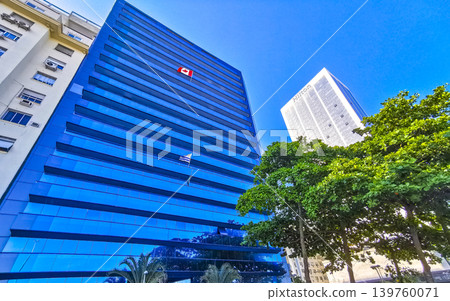 Rio de Janeiro Brazil City Hilton Hotel Skyscraper and Buildings. 139760071