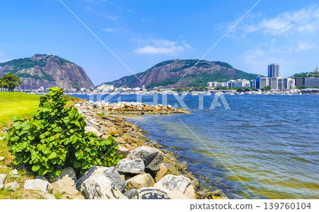 Botafogo Beach Flamengo Urca cityscape panorama Rio de Janeiro Brazil. 139760104