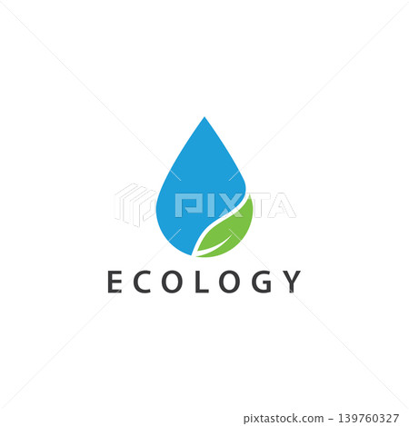 water drop leaf nature logo design template water drop leaf nature logo design template 139760327