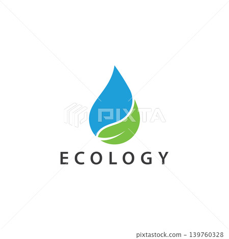 water drop leaf nature logo design template water drop leaf nature logo design template 139760328