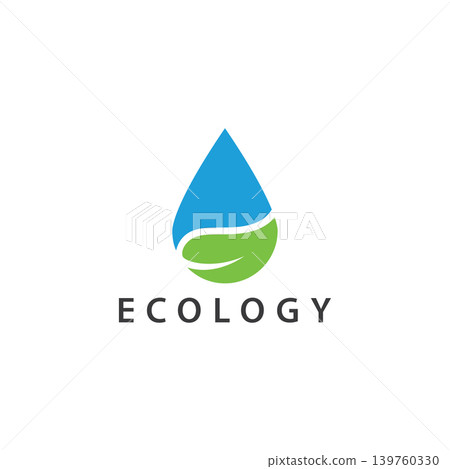water drop leaf nature logo design template water drop leaf nature logo design template 139760330