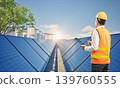 Engineer or technician work at small modular nuclear reactors 139760555