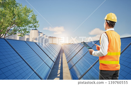 Engineer or technician work at small modular nuclear reactors Engineer or technician work at small modular nuclear reactors 139760555