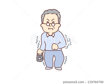 Welfare: Measuring grip strength to assess physical fitness. (Care prevention) 139760790