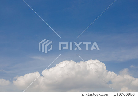 Summer blue sky and white clouds Summer blue sky and white clouds 139760996