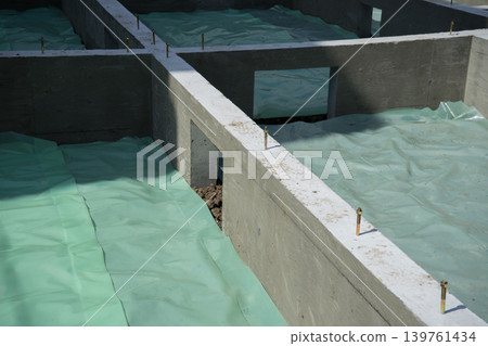 Basic construction of new housing 139761434