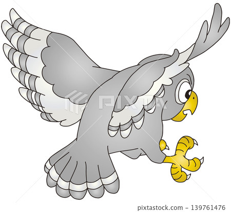 Hand-drawn animal illustration ☆ Owl Hand-drawn animal illustration ☆ Owl 139761476