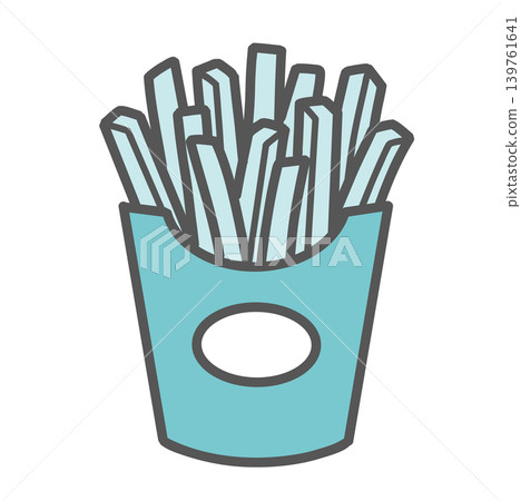 Illustration of French fries (fast food/junk food) Illustration of French fries (fast food/junk food) 139761641