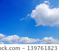 Summer sky background with blue sky and white clouds 139761823