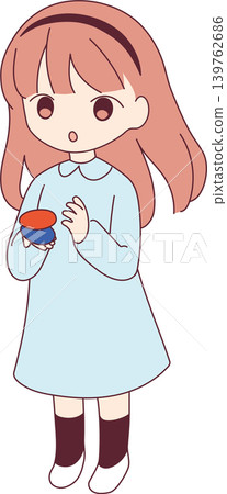 一幅女孩拉小提琴的插圖 一幅女孩拉小提琴的插圖 139762686