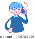 男性在電話裡說 139763139