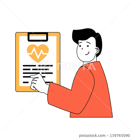 Mental health concept with cartoon people in flat design for web. Vector illustration Mental health concept with cartoon people in flat design for web. Vector illustration 139765090