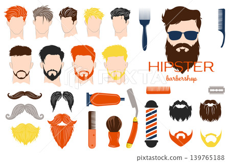Hipster Barbershop Set Hipster Barbershop Set 139765188