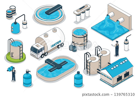 Water Purification Isometric Water Purification Isometric 139765310