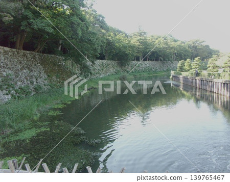 Hikone Castle in Hikone City, Shiga Prefecture, presents a magnificent and dignified appearance. Hikone Castle in Hikone City, Shiga Prefecture, presents a magnificent and dignified appearance. 139765467