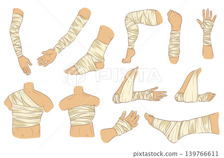 Bandaged Body Parts Bandaged Body Parts 139766611