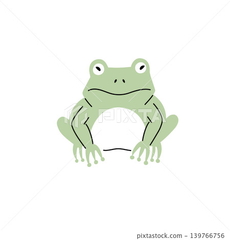 Illustration of a cute frog Illustration of a cute frog 139766756