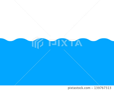Wave background material, flat design Wave background material, flat design 139767313