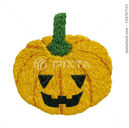[Halloween Ghost Pumpkin] Hand Embroidery Illustration Material 139767315
