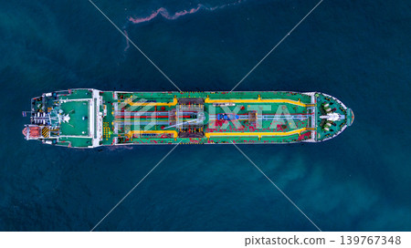 Aerial view oil and gas tanker ship freight shipping oil and gas, Global business freight shipping import export logistic transportation oil and gas product tanker ship, Sea freight oil product tanker Aerial view oil and gas tanker ship freight shipping oil and gas, Global business freight shipping import export logistic transportation oil and gas product tanker ship, Sea freight oil product tanker 139767348