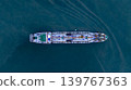 Aerial view oil and gas tanker ship freight shipping oil and gas, Global business freight shipping import export logistic transportation oil and gas product tanker ship, Sea freight oil product tanker 139767363