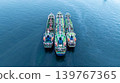 Aerial view oil and gas tanker ship freight shipping oil and gas, Global business freight shipping import export logistic transportation oil and gas product tanker ship, Sea freight oil product tanker 139767365