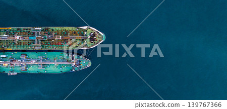 Aerial view oil and gas tanker ship freight shipping oil and gas, Global business freight shipping import export logistic transportation oil and gas product tanker ship, Sea freight oil product tanker Aerial view oil and gas tanker ship freight shipping oil and gas, Global business freight shipping import export logistic transportation oil and gas product tanker ship, Sea freight oil product tanker 139767366