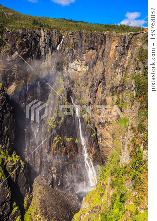 Voringsfossen waterfall, Hardangervidda route, Norway Voringsfossen waterfall, Hardangervidda route, Norway 139768032