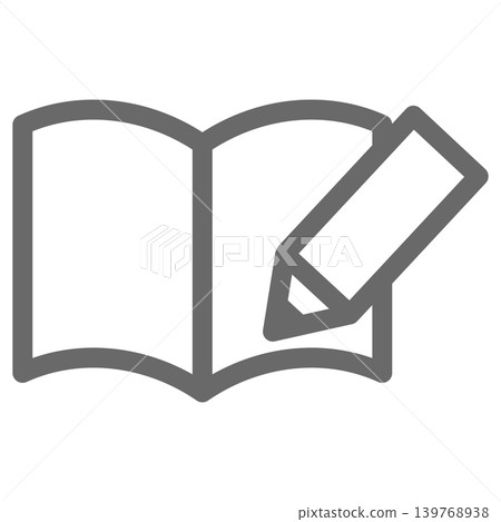 向量筆記本和鉛筆圖標 向量筆記本和鉛筆圖標 139768938
