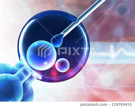 In vitro fertilization on medical background In vitro fertilization on medical background 139769453