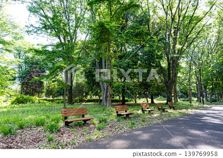 Jindai Botanical Garden, Free Space, Taking a break on a bench, Jindaiji Kitamachi, Chofu City, Tokyo 139769958