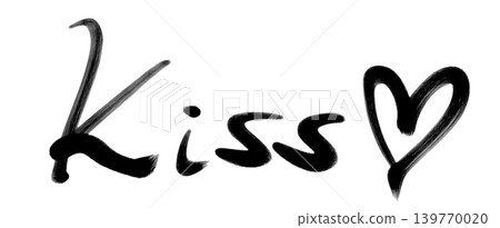 Kiss's handwritten text Kiss's handwritten text 139770020
