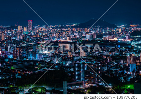廣島鈴峰公園的夜景 廣島鈴峰公園的夜景 139770203