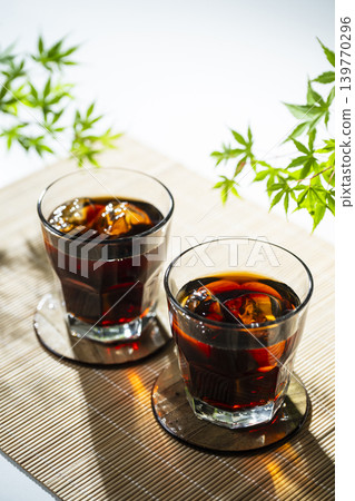 Iced coffee with a Japanese theme Iced coffee with a Japanese theme 139770296